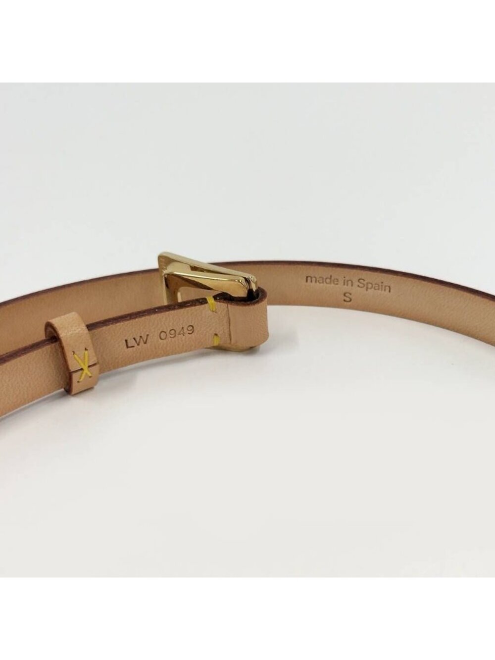 Louis Vuitton Ceinture Belt S Leather Beige - Picture 8 of 8